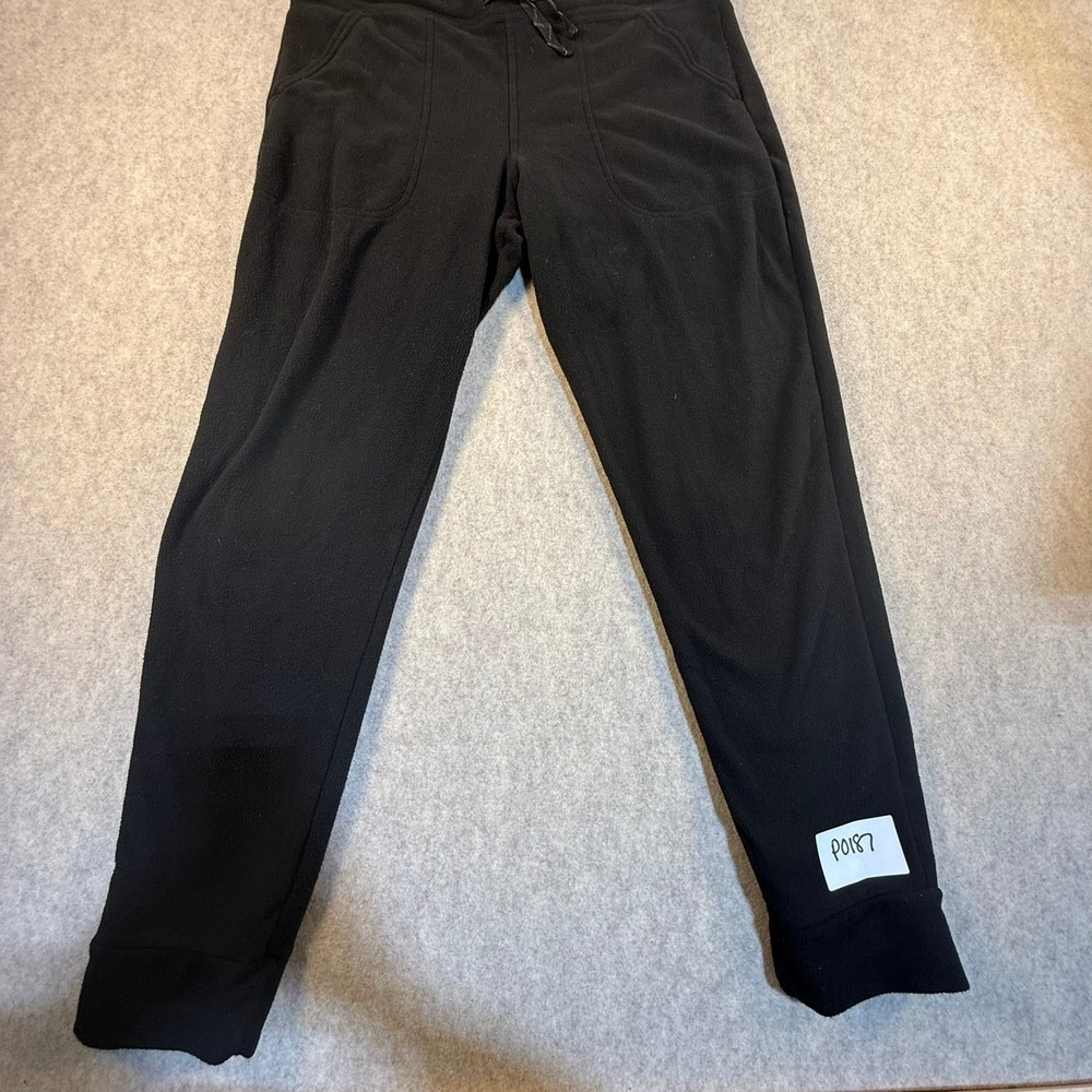 Patagonia Synchilla Fleece Pants Womens Medium Black Joggers Recycled 22745‎
